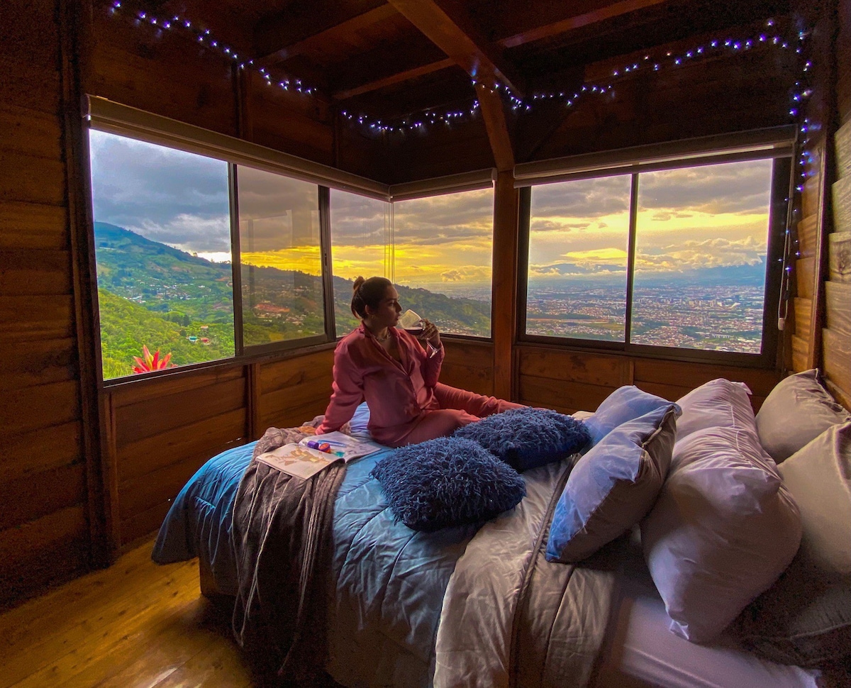 Cabaña privada para pareja con vista increible