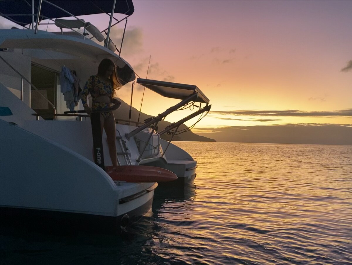 Seychelles catamaran + skipper + full board