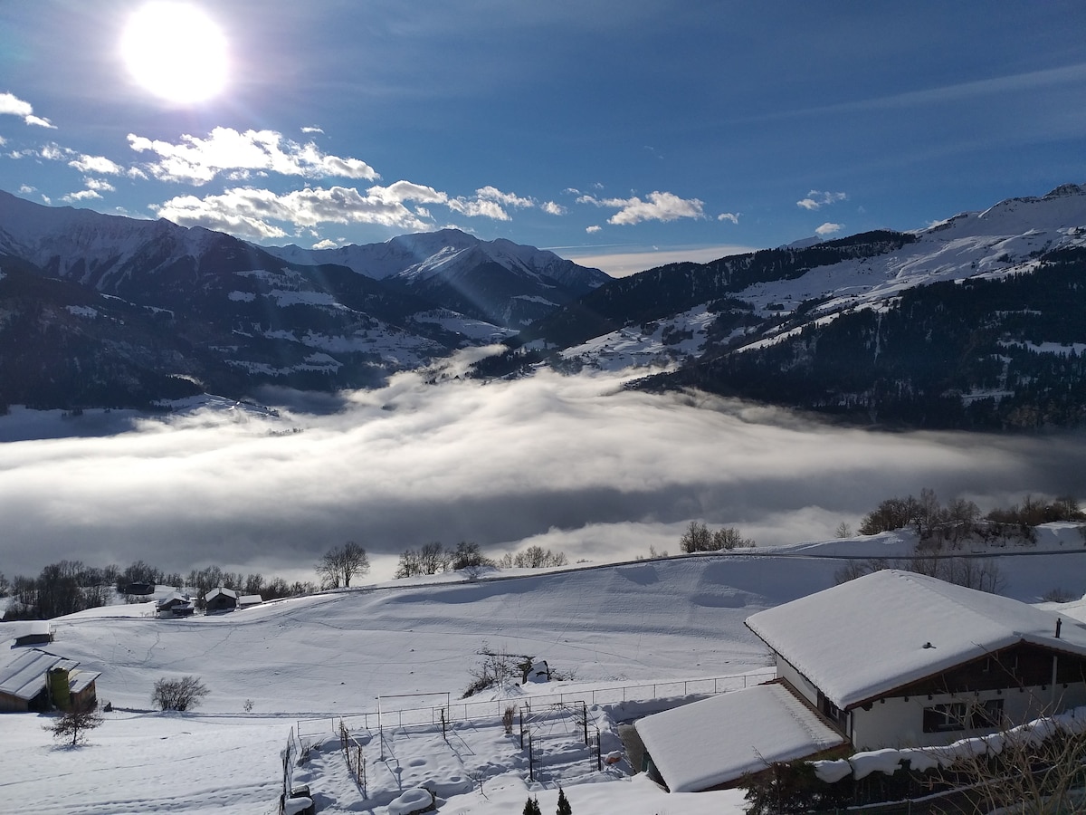 Panoramawohnung Surselva - Sonnenterasse Ladir