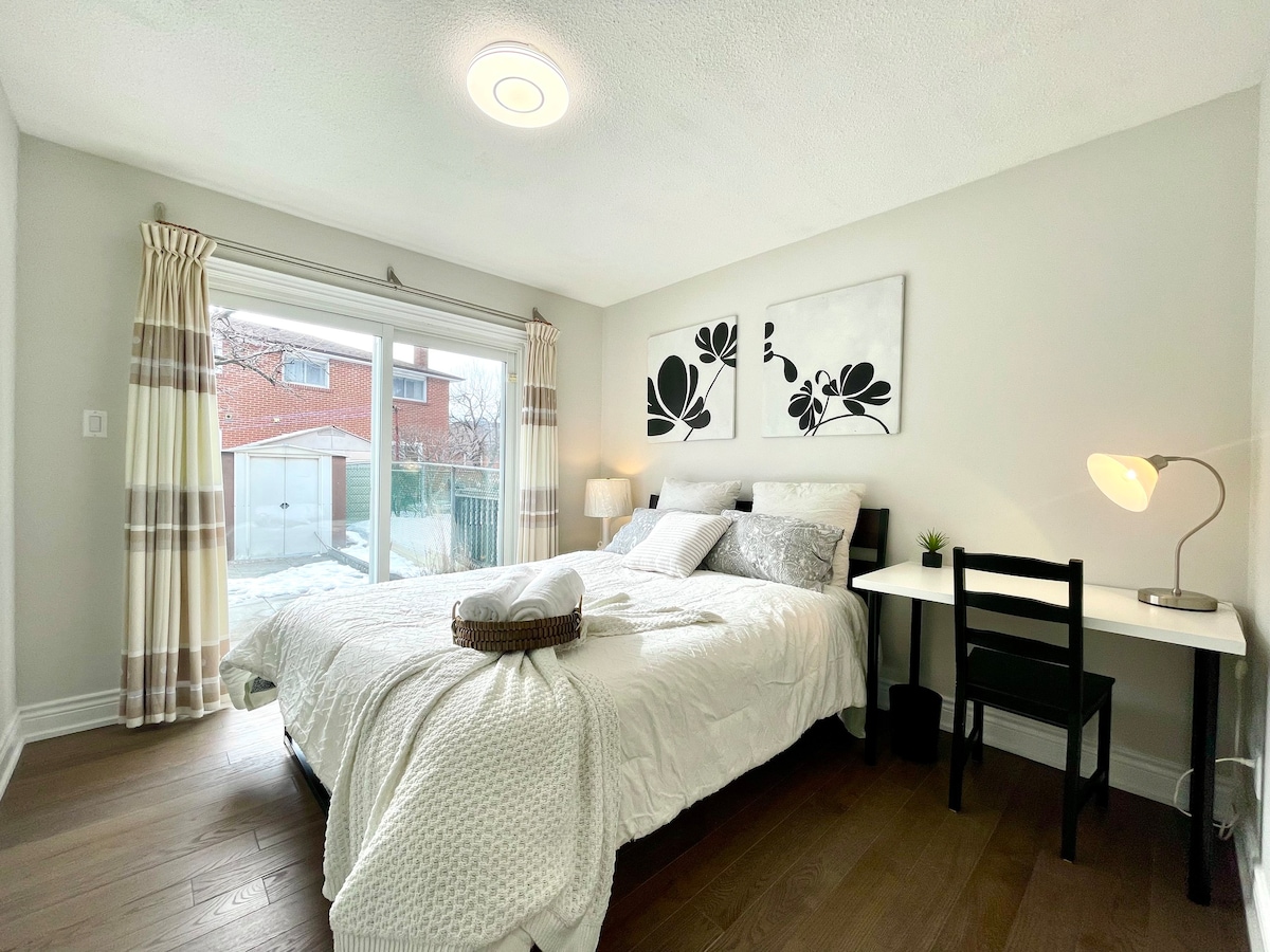 25%折优惠-多伦多舒适独立房间配有标准双人床