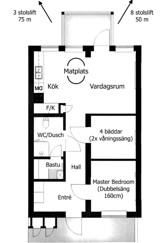 Lägenhet Kungsberget