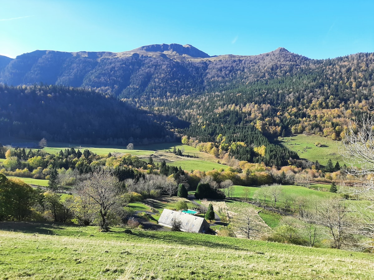 En pleine nature à 1000 mètres d'altitude.