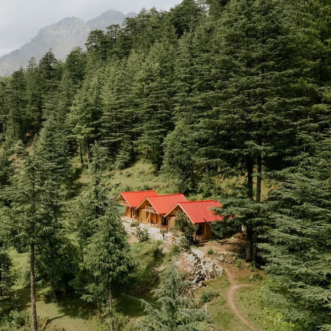 Two Cottages at Himalayan Cedar Nest, Sainj Valley