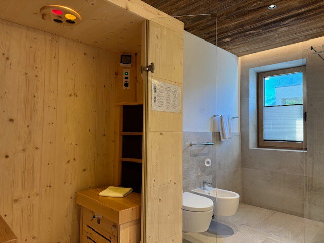 Infrared sauna-mountainview-Apartsuites Rosengartn