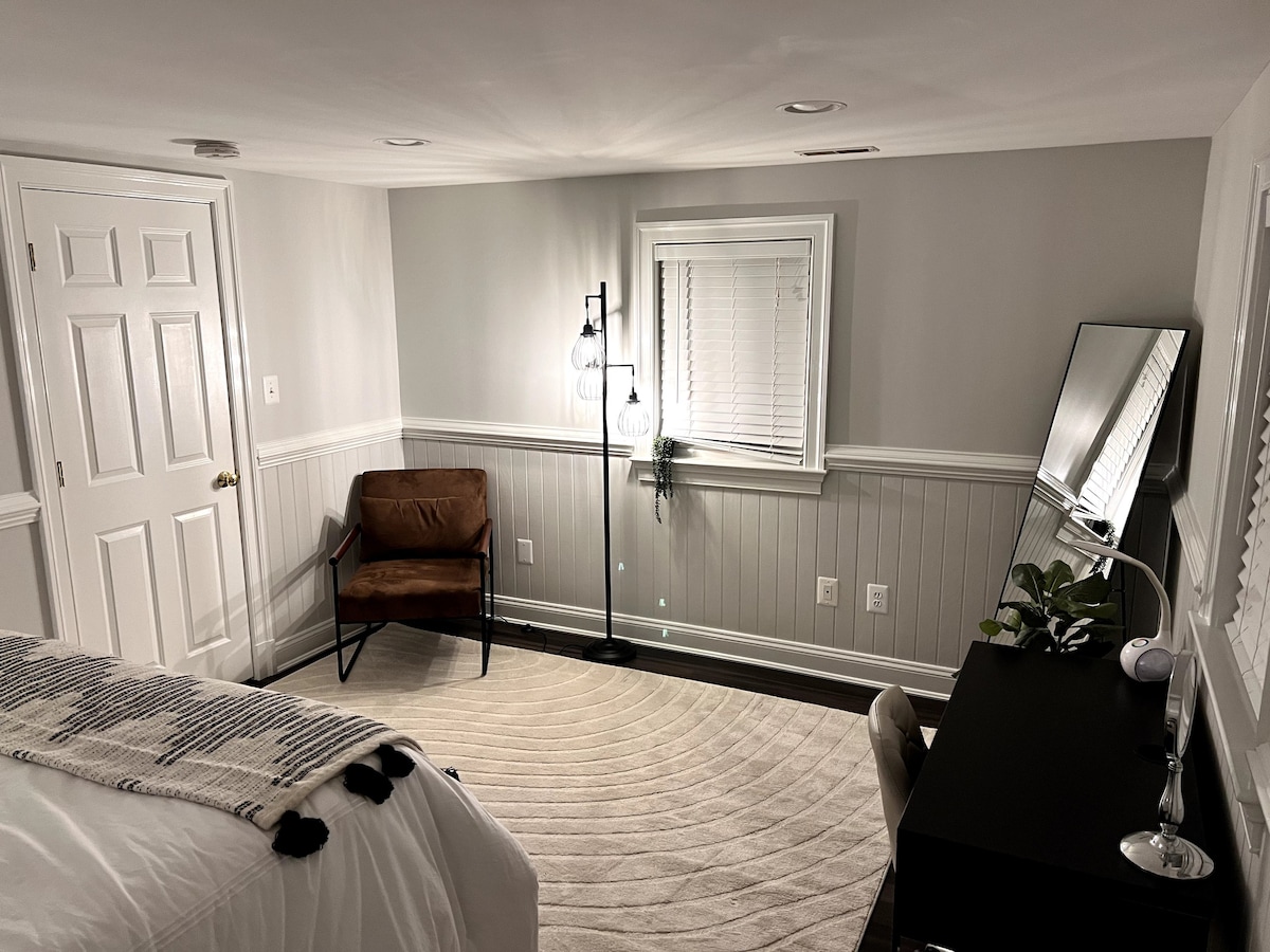 舒适的地下室度假屋：靠近华盛顿特区的迷人1卧室/1间卧室