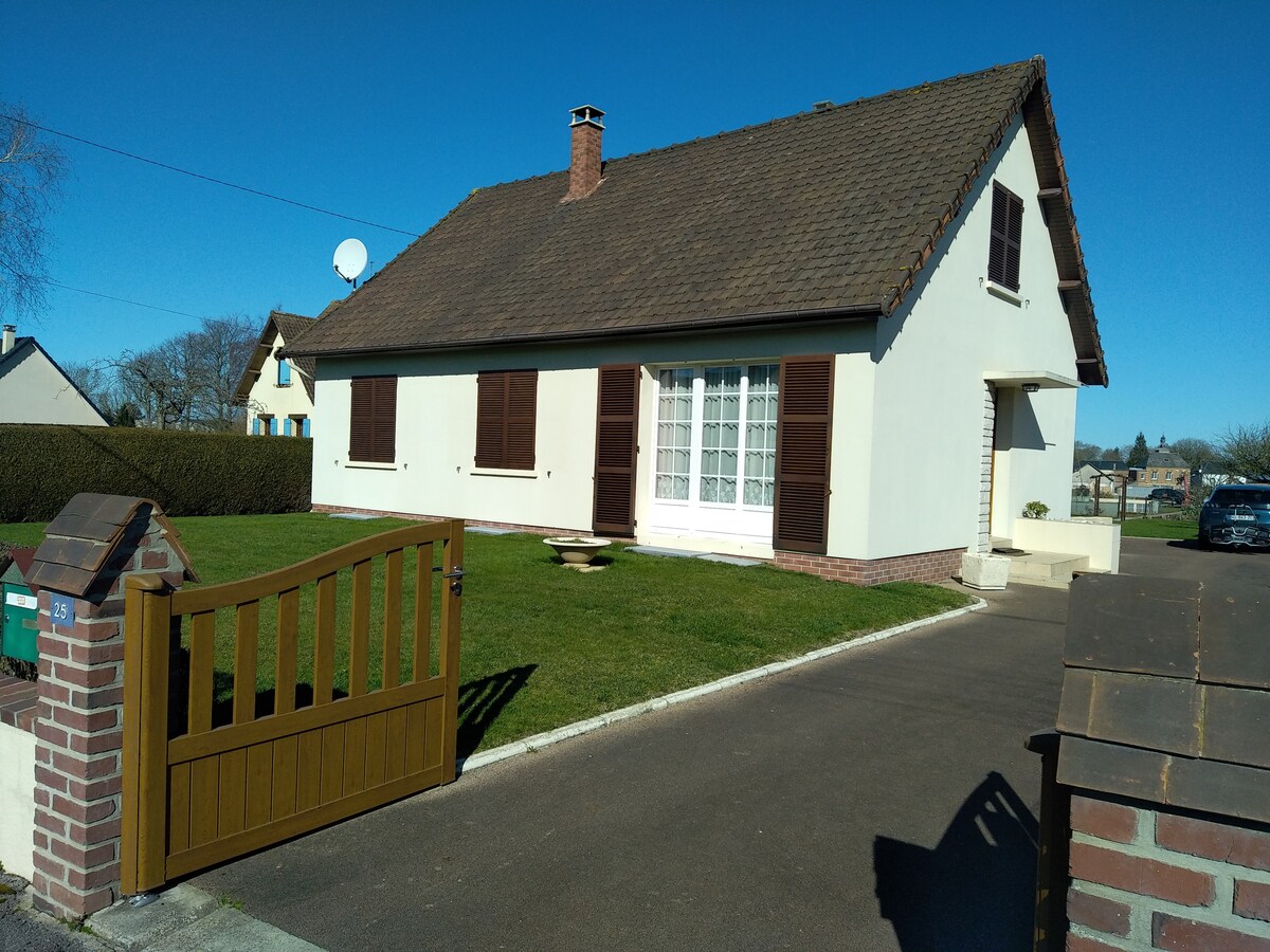 Jolie maison à 15 kms de la Baie de Somme.