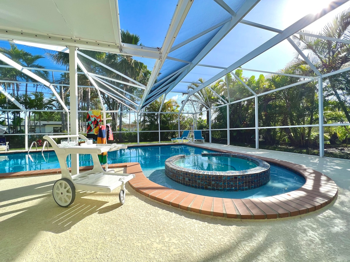 温水泳池/按摩浴缸天堂：舒适的迈阿密度假胜地