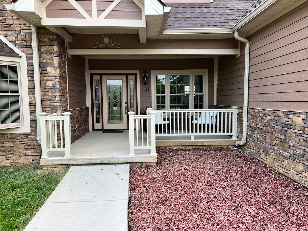 New Custom Home with a beautiful view.