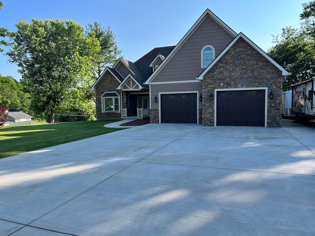 New Custom Home with a beautiful view.