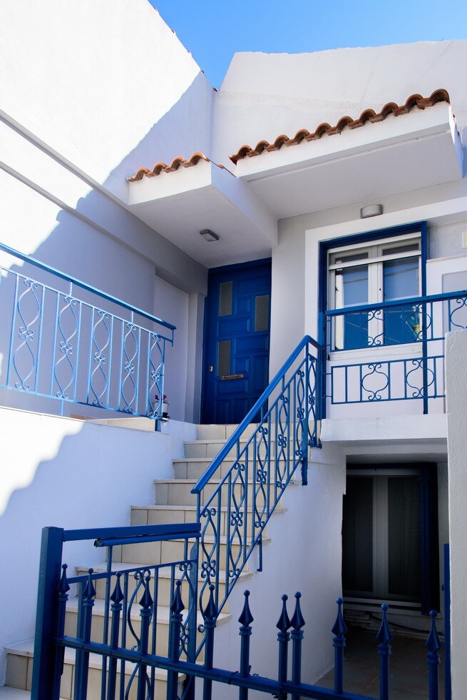Pythagorio Blue Street Apartment
