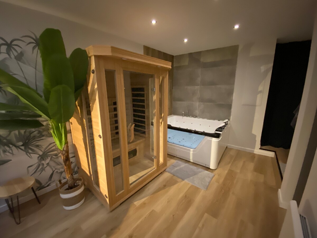 Appartement balnéothérapie et sauna hyper centre