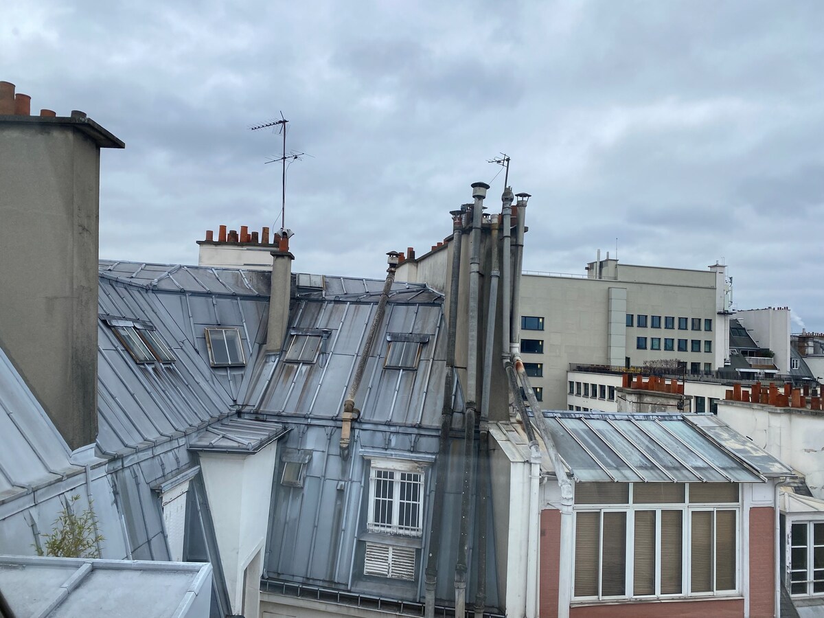 Paris Wagram Chambre vue sur les toits