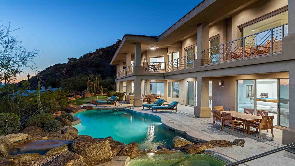 Camelback Mountain Mansion w/ Views, Pool, & Spa