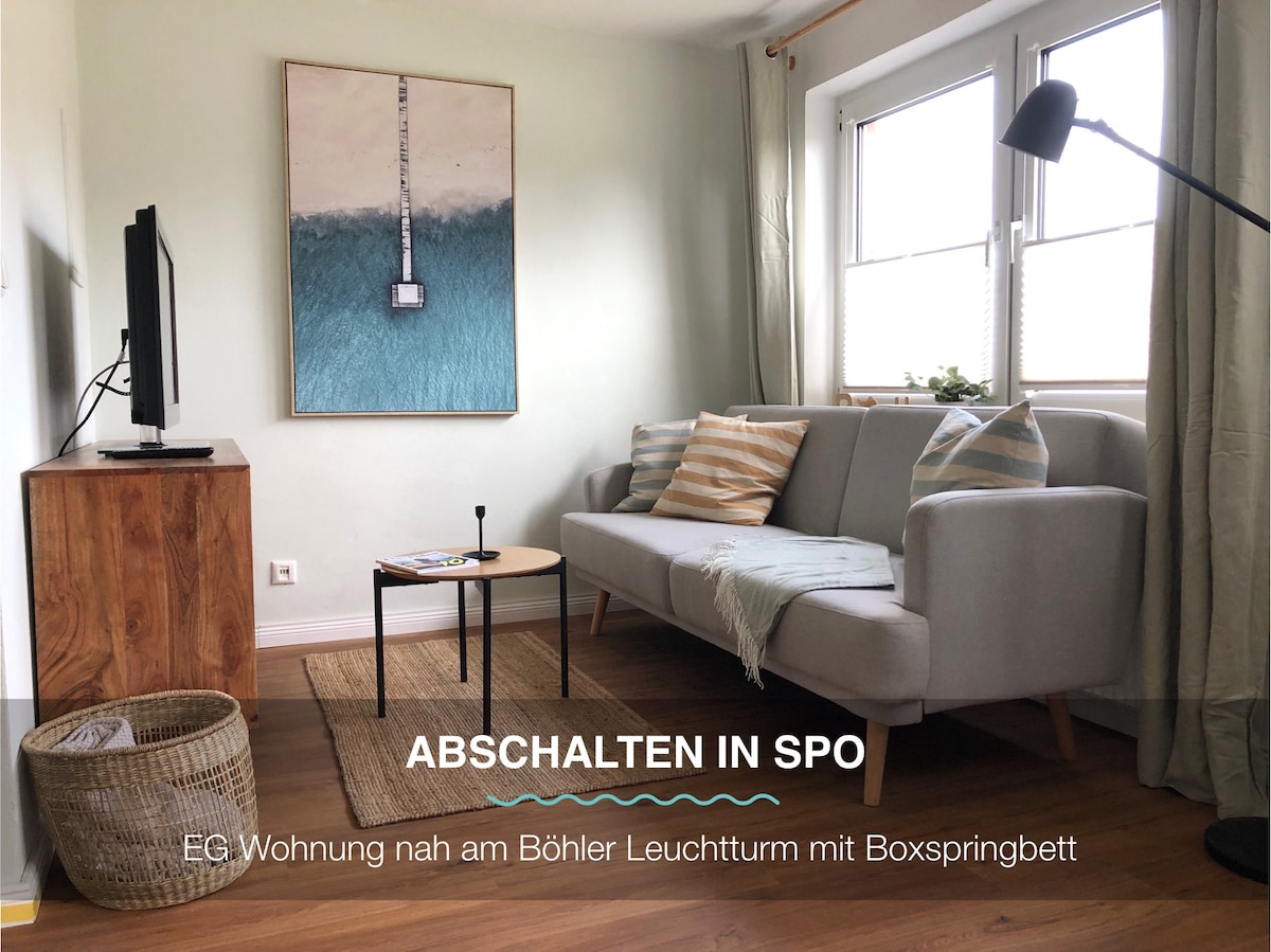 Wohnung am Strand in SPO mit Boxspringbett