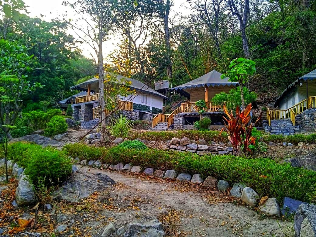 Luxury tent at Sahaja Retreat