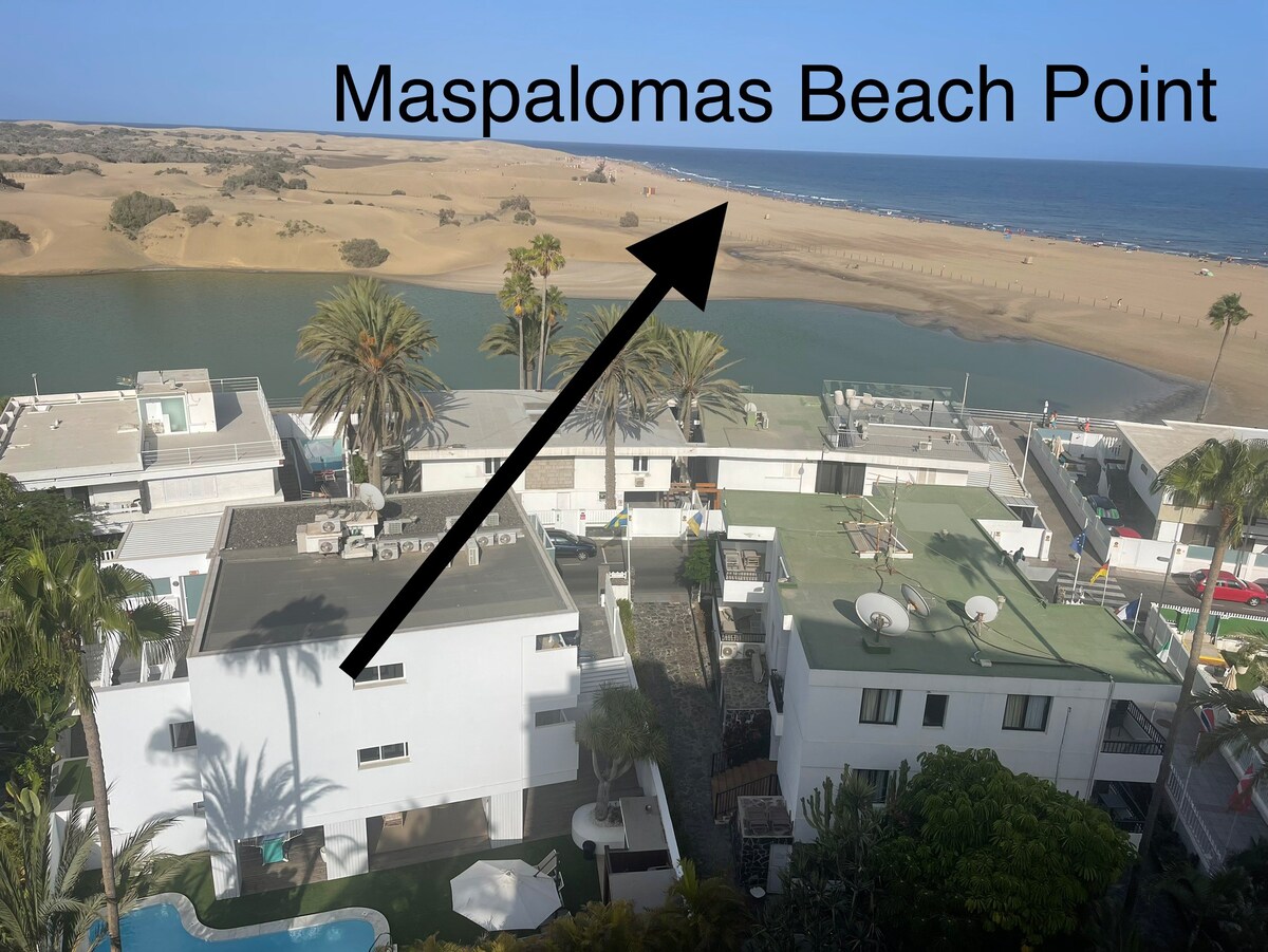 2间卧室，可欣赏马斯帕洛马斯海滩（ Playa Maspalomas BP Nº2 ）