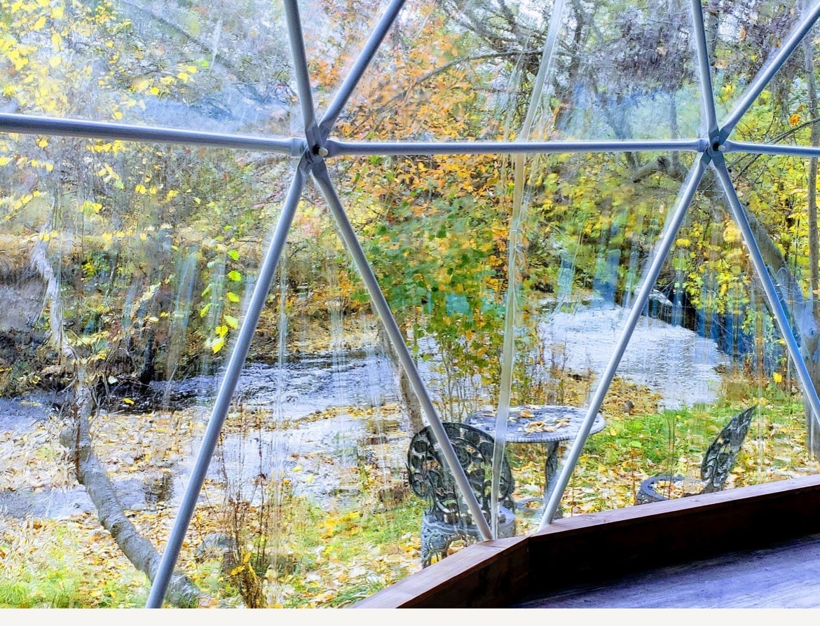 Dome On The Water Off Grid A-Frame W/Swimming Hole