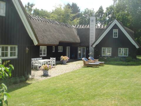 Thatched Summer Cottage near Beach w Lounge Area