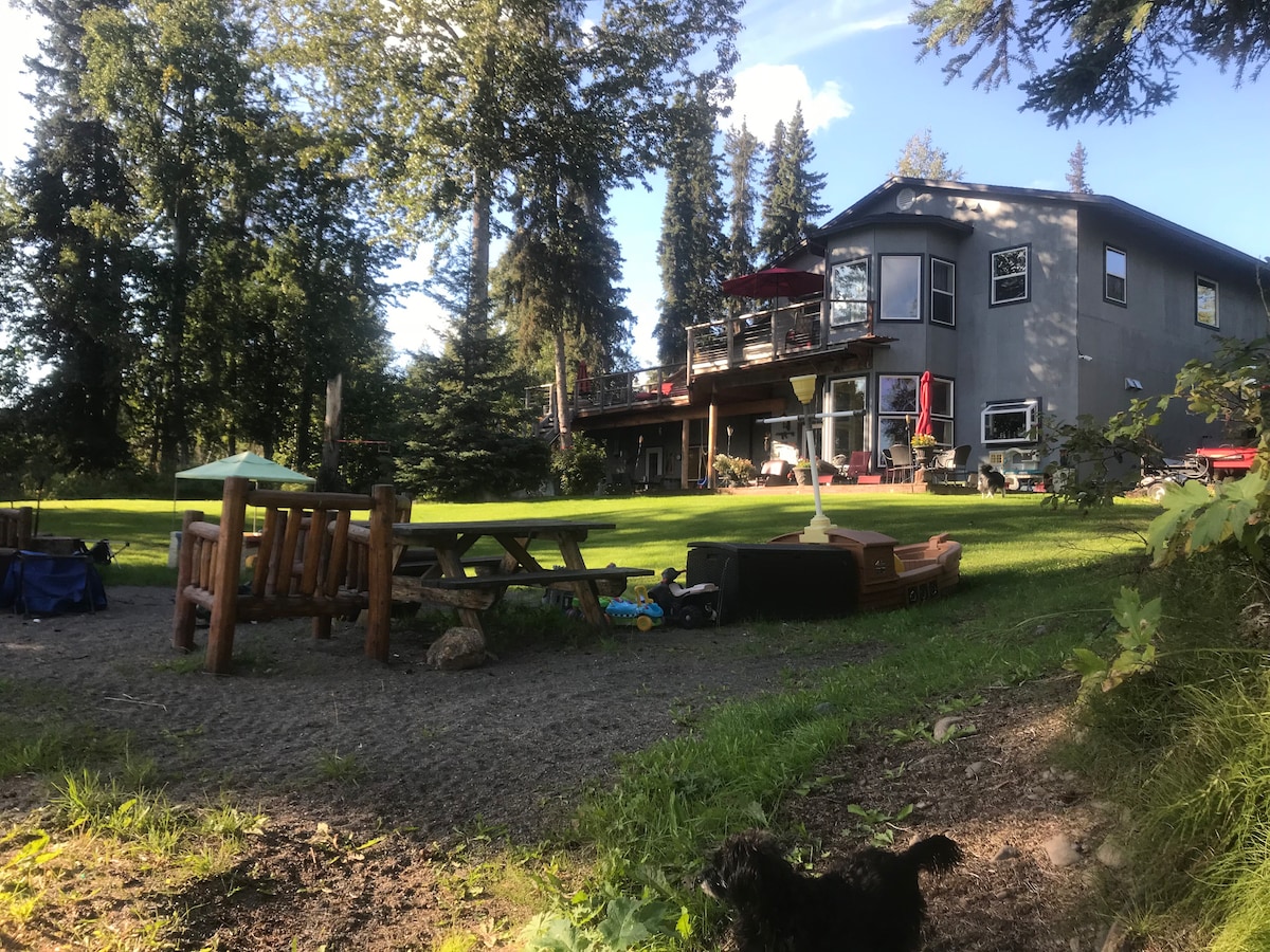 Kenai River-front Guesthouse.