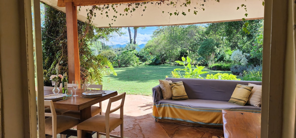 Karen guest cottage with views of Ngong Hills