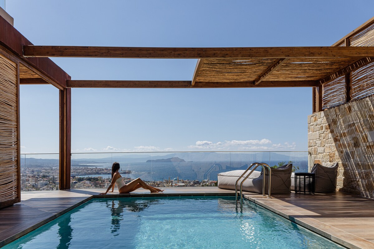 Omma Villa - hot tub, sauna, heated pool & seaview