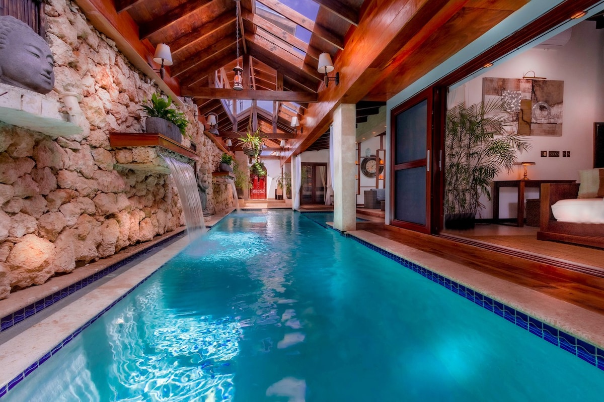Bali Retreat Aruba - 2个游泳池、电影院、瑜伽和洞穴