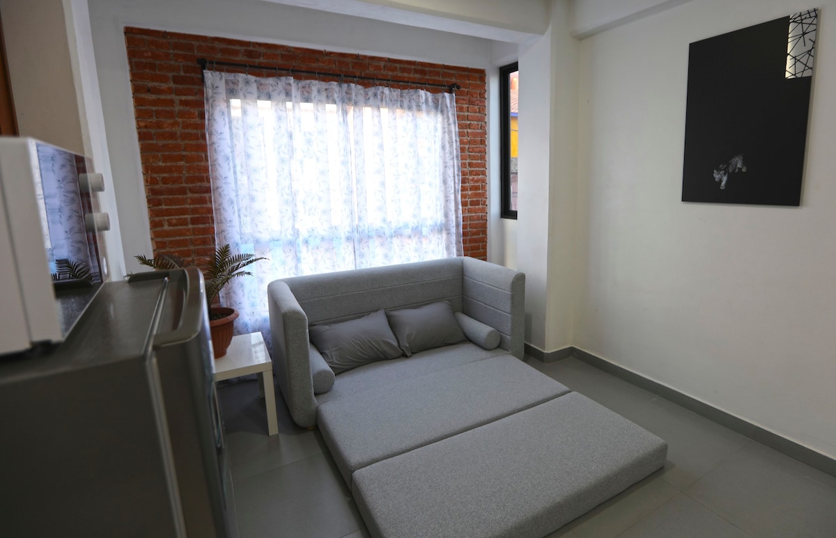 Loft centro de Texcoco 2bed&1bath