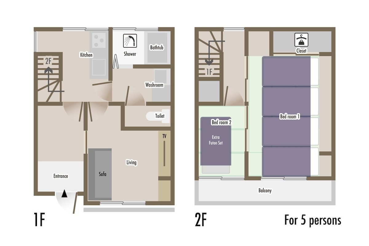 NEW #4 Nostalgic house & daily life / 2BR