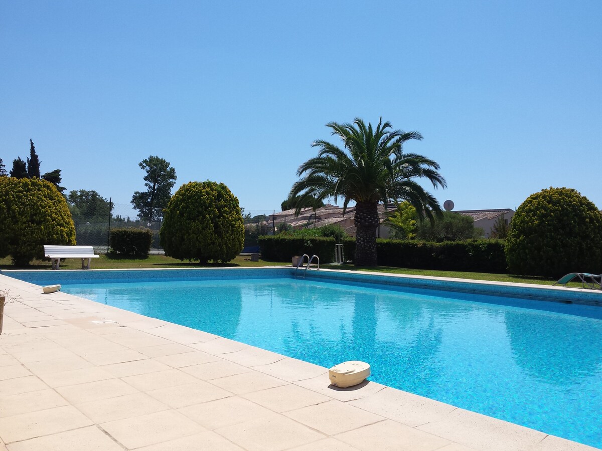 Rez-de-jardin climatisé Piscine