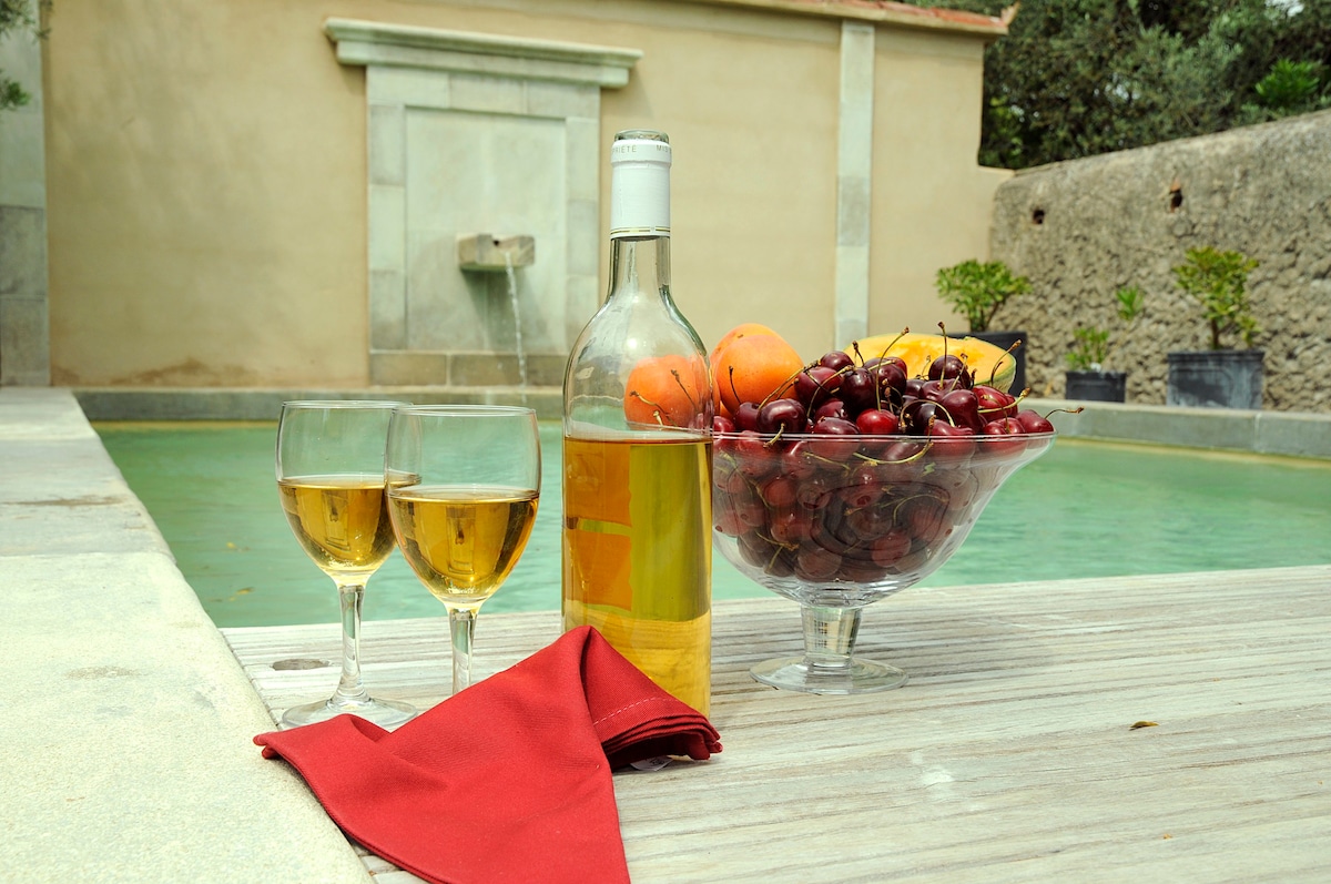 Maison-Garance coté village Piscine climatisation