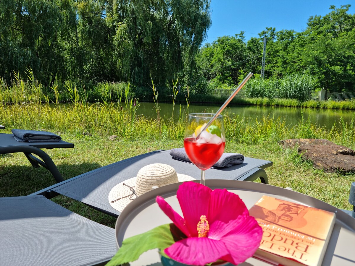 Cottage im Natur-Resort Pool, Schwimmteich & Sauna