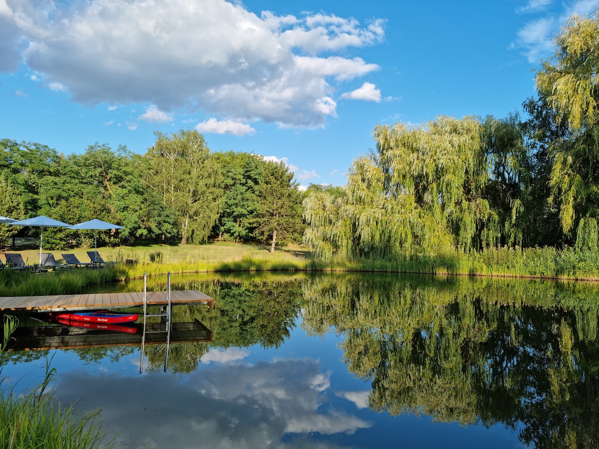 Cottage im Natur-Resort Pool, Schwimmteich & Sauna