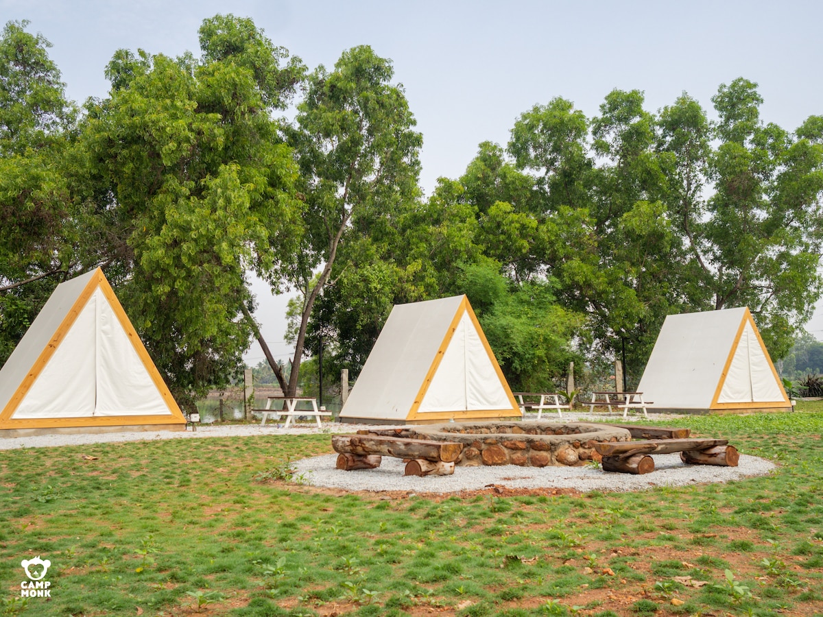 Air Frame Glamping Tent at Camp Monk