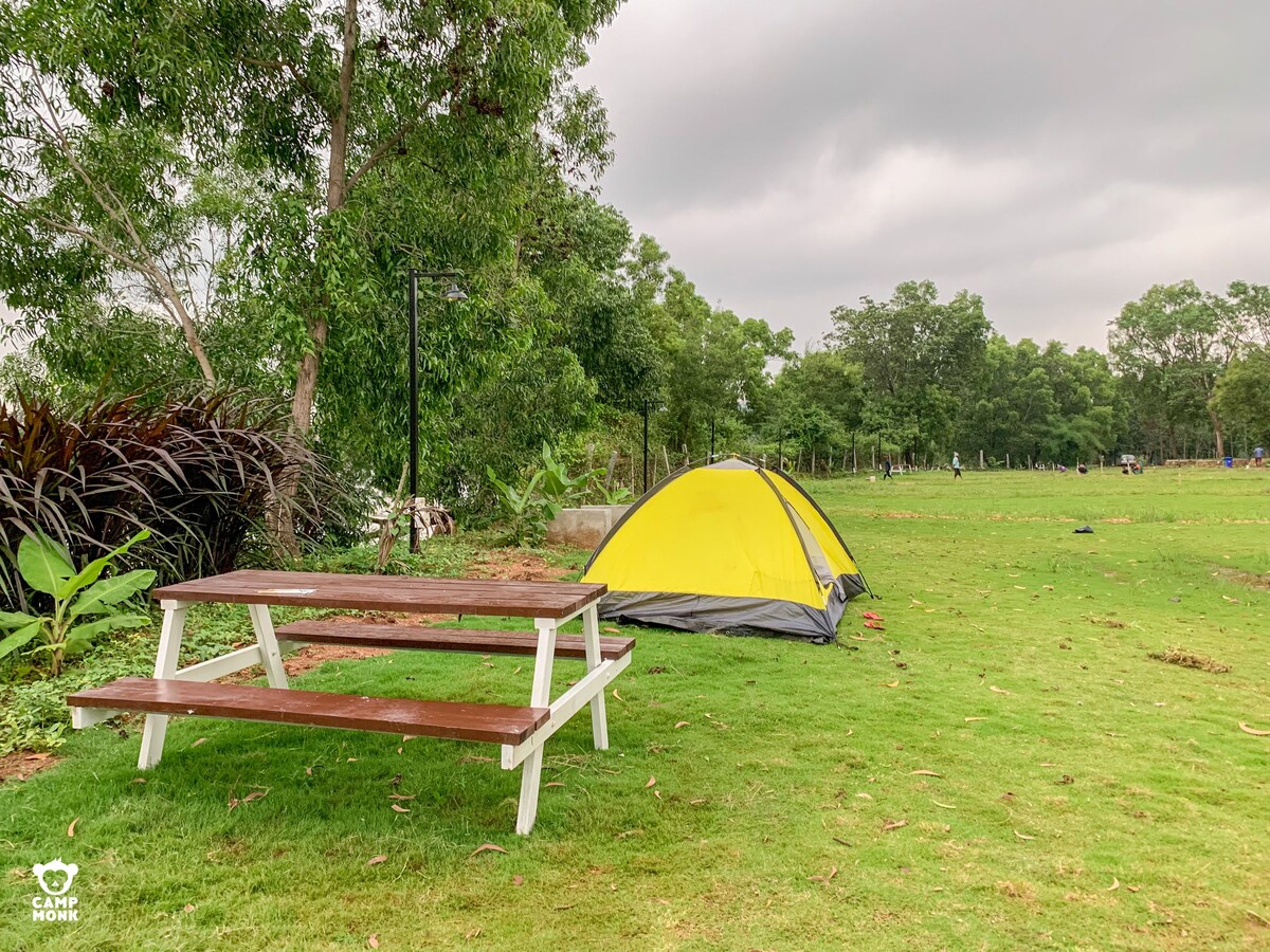 Ground Tent Camping at Camp Monk Bannerghatta