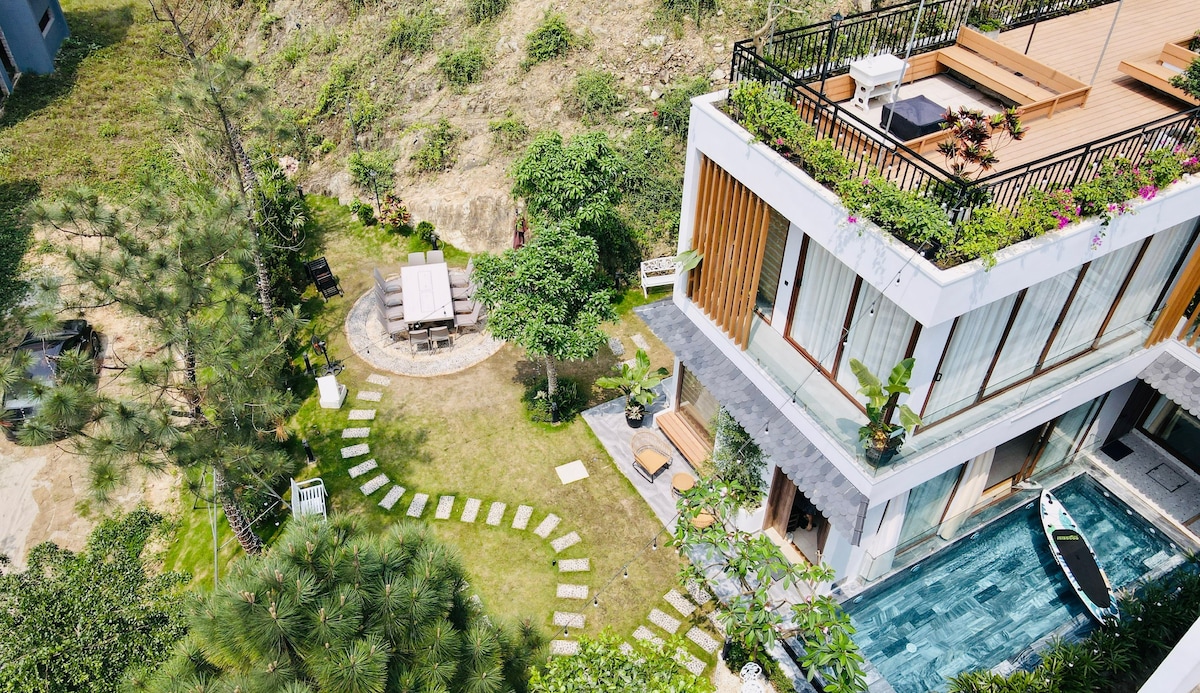 Villa 6PN, bể bơi bốn mùa(có phí), view núi