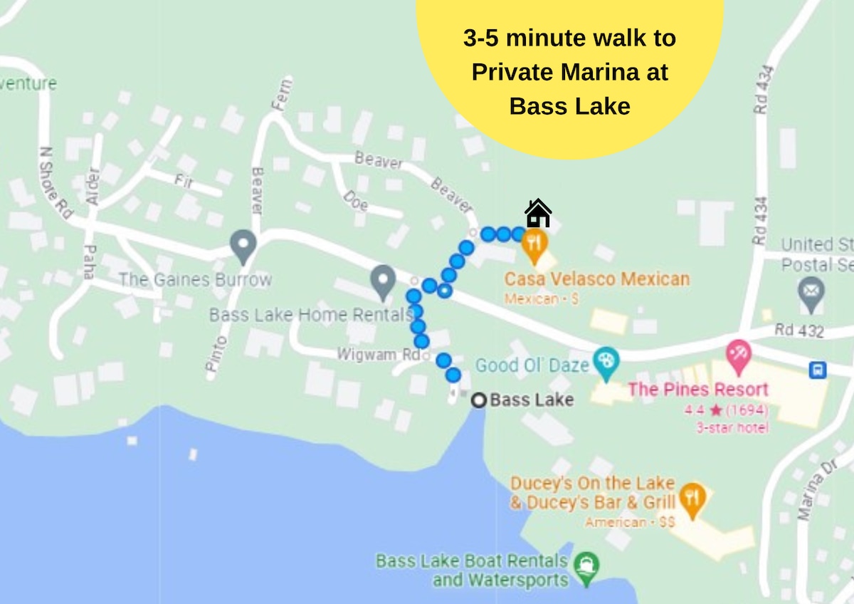 Bass Lake Cabin|Game Room |Boat Slip |BBQ |5:4