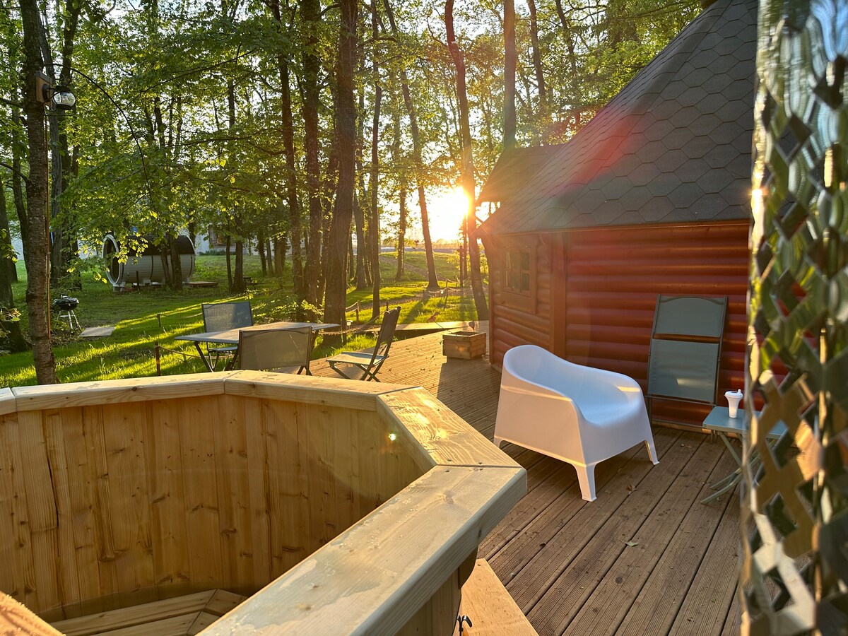 Kota avec bain nordique, sauna et piscine