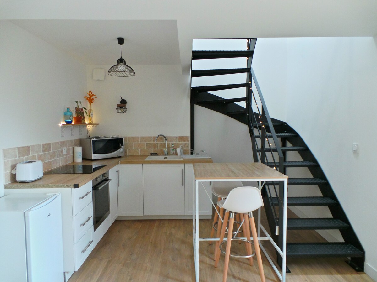 Duplex avec espace extérieur