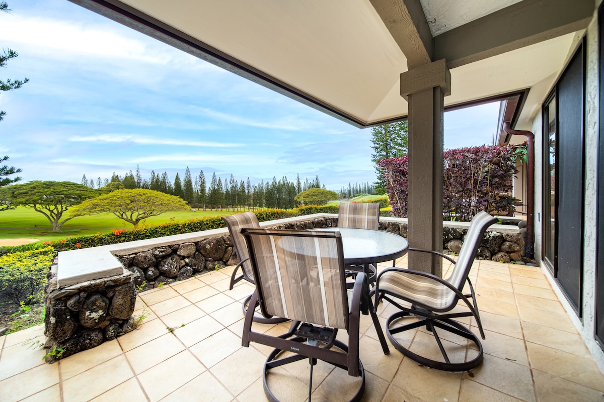 Beautiful fairway views  at Kapalua Villas Maui