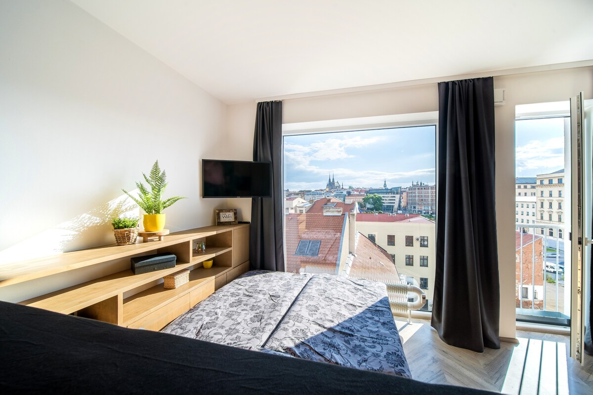 Soví Apartmán s překrásným výhledem na město