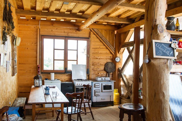 Ranch at Geti – An old wooden log cabin