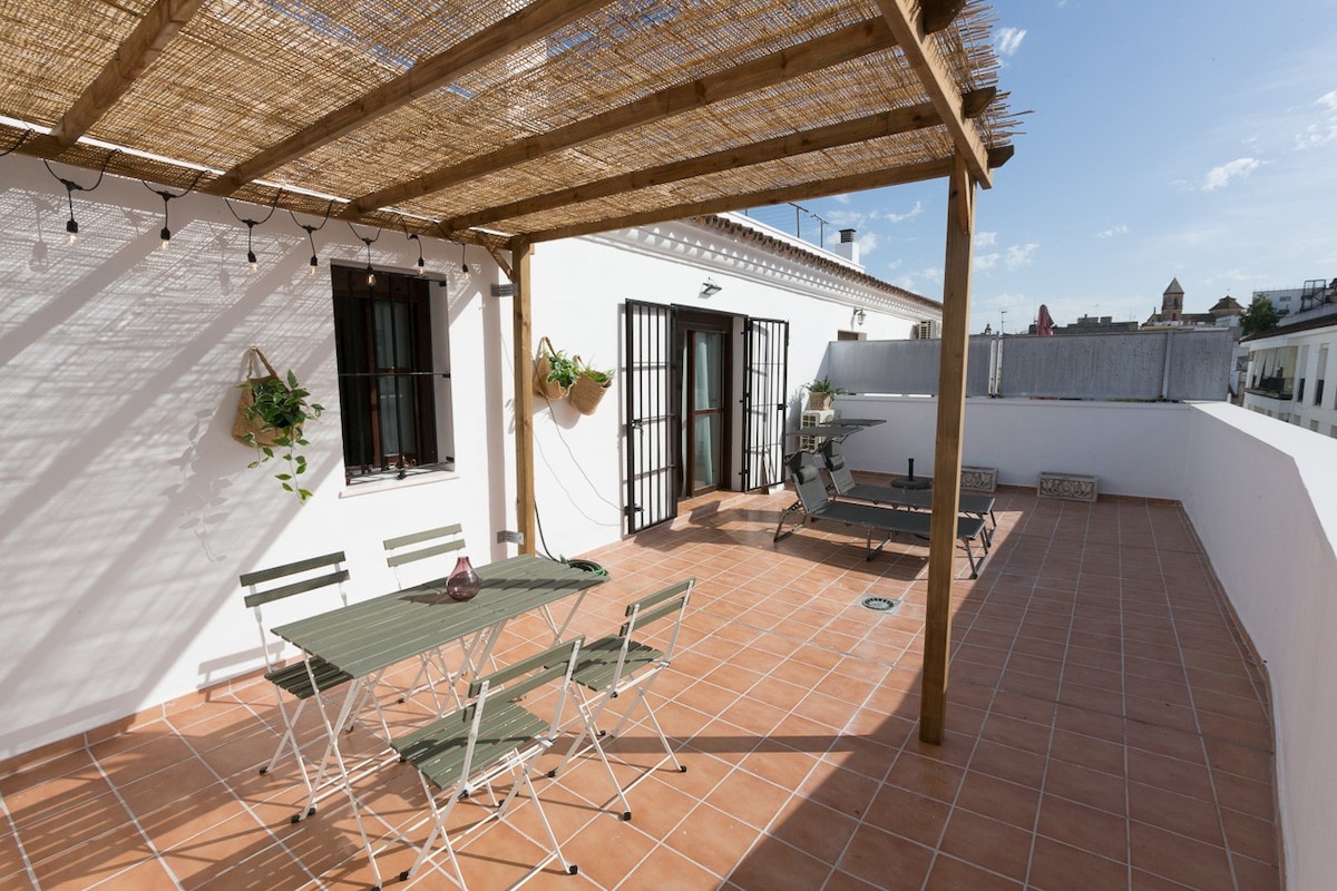 Ático en casco antiguo -Terraza