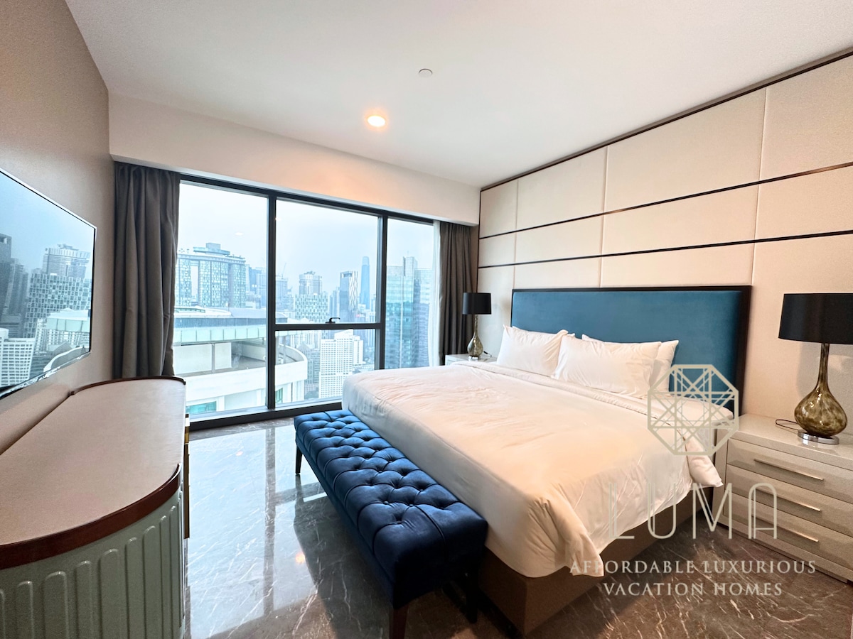 落地窗吉隆坡城中城景观3卧室豪华公寓