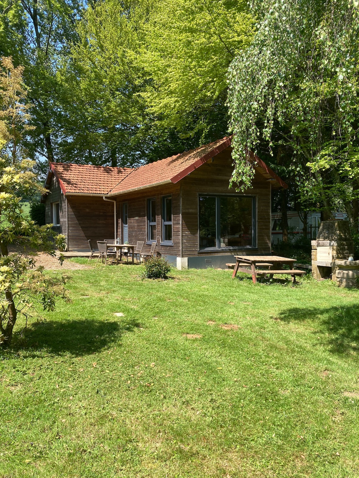 Chalet dans endroit bucolique