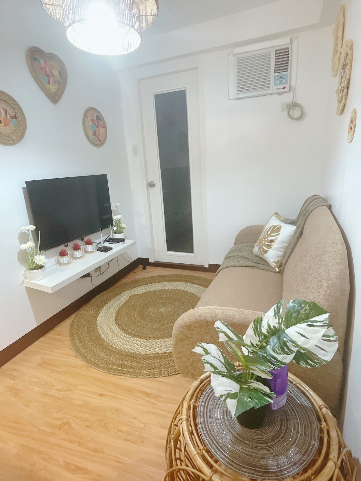 Arezzo Place Davao 1BR condo unit (wood and white)