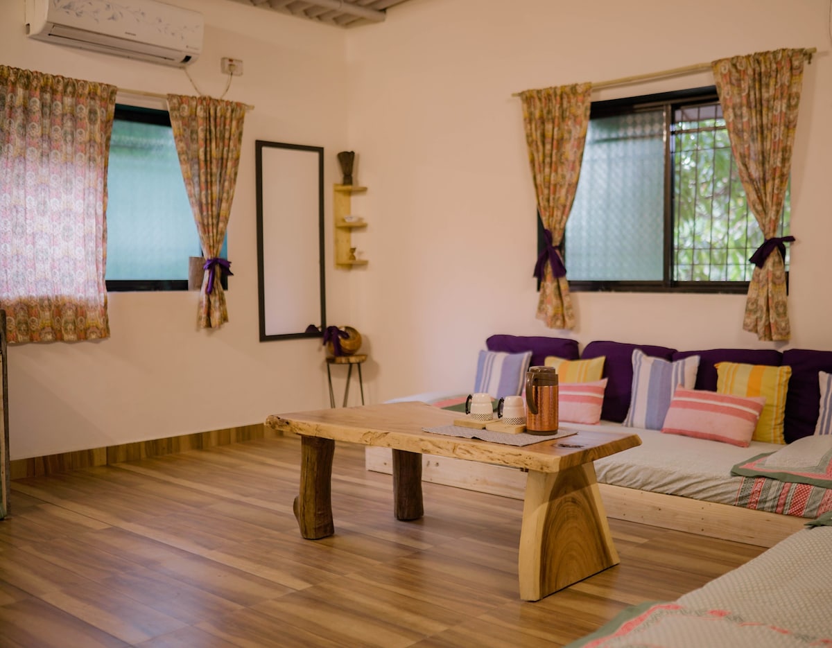 rustic-cosy & pet-friendly farm-stay near imagica