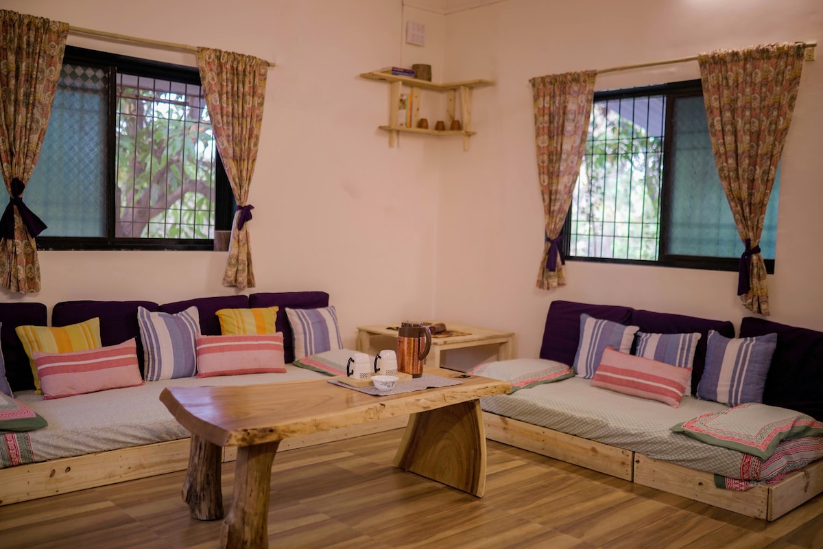 rustic-cosy & pet-friendly farm-stay near imagica