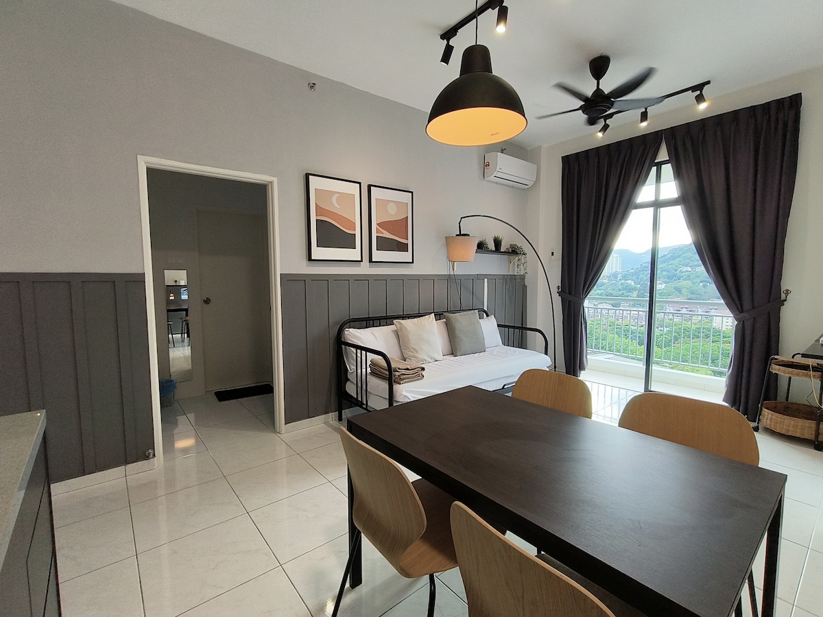 (New)3BR homestay@Qbay mall@Penang airport@10pax