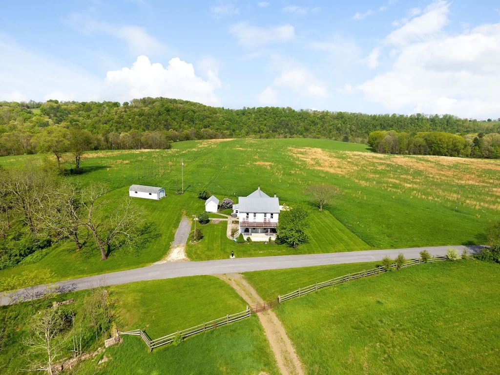 Quiet farm nestled on 200 acres.