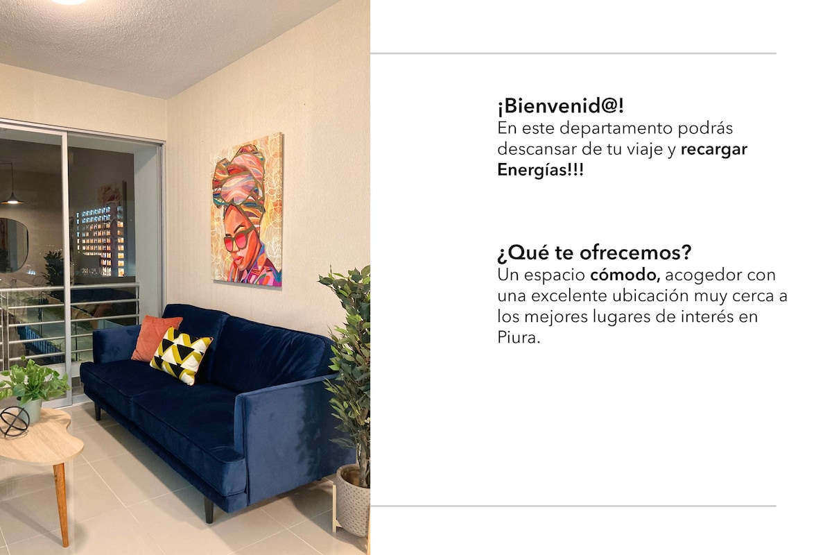 q* | Blue apartment 2BR costado de UPAO Los Ejidos
